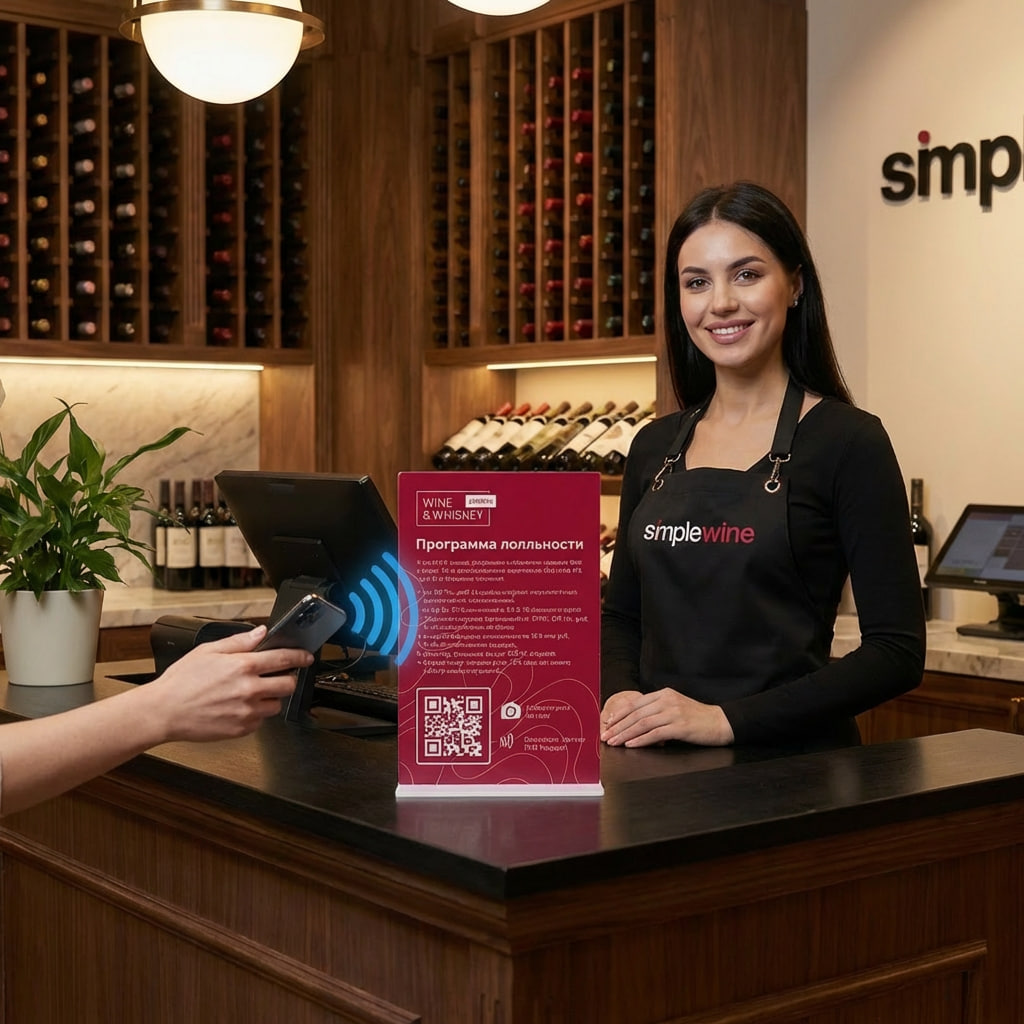 Готовое решение в интерьере магазина: как эстетичная табличка заменяет старые тейбл-тенты у кассы.