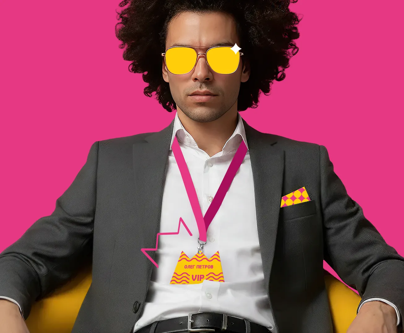 Заказ бейджей вместе с лентами